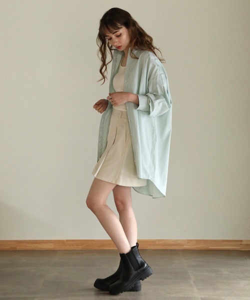 ストライプシャツチュニック（シャツ/ブラウス）｜aity（アイティ）