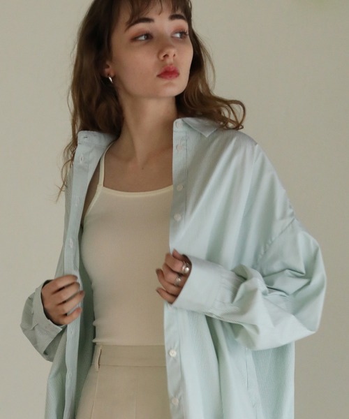 ストライプシャツチュニック（シャツ/ブラウス）｜aity（アイティ）