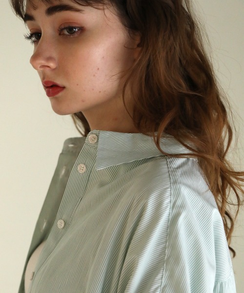 ストライプシャツチュニック（シャツ/ブラウス）｜aity（アイティ）