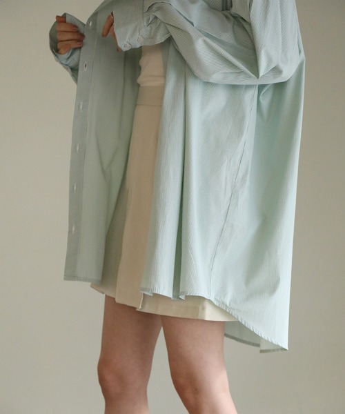 ストライプシャツチュニック（シャツ/ブラウス）｜aity（アイティ）