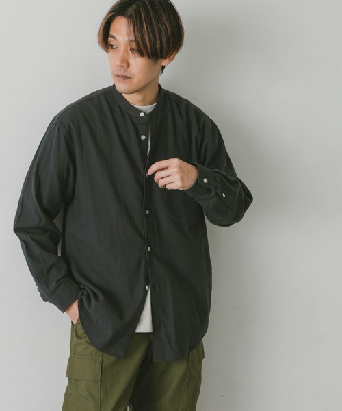 セール】ネルバンドカラーシャツ（シャツ/ブラウス）｜URBAN RESEARCH
