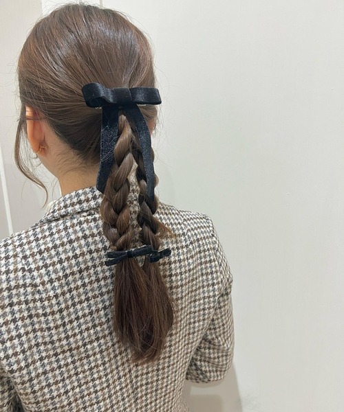 flower(フラワー)の「プチリボンクリップ(ヘアピン・レディース・ブラック/ブラウン/グレー/レッド・FREE)」の19枚目の写真