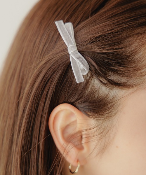 flower(フラワー)の「プチリボンクリップ(ヘアピン・レディース・ブラック/ブラウン/グレー/レッド・FREE)」の22枚目の写真