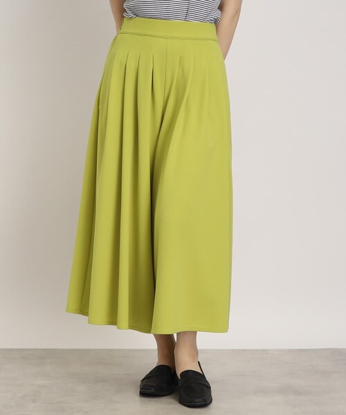 DRESKIP（ドレスキップ）の「◆【楽してきれい見えが叶うアイテム！】カルゼタックスカ－チョ（その他パンツ・レディース・ブラック/ライトブルー/ナチュラル/イエロー・02/03/04）」の5枚目の写真