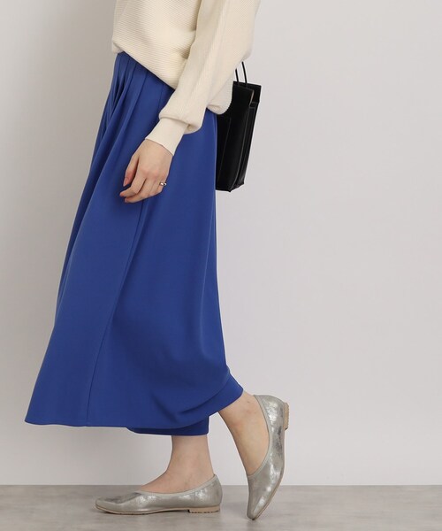 DRESKIP（ドレスキップ）の「◆【楽してきれい見えが叶うアイテム！】カルゼタックスカ－チョ（その他パンツ・レディース・ブラック/ライトブルー/ナチュラル/イエロー・02/03/04）」の14枚目の写真