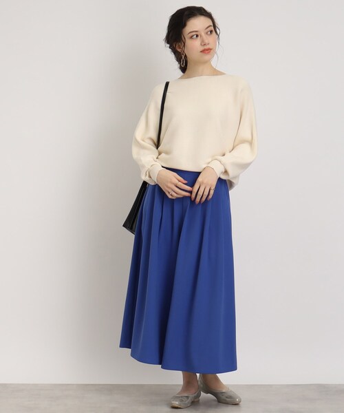 DRESKIP（ドレスキップ）の「◆【楽してきれい見えが叶うアイテム！】カルゼタックスカ－チョ（その他パンツ・レディース・ブラック/ライトブルー/ナチュラル/イエロー・02/03/04）」の18枚目の写真