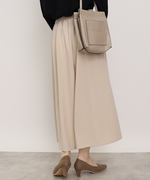 DRESKIP（ドレスキップ）の「◆【楽してきれい見えが叶うアイテム！】カルゼタックスカ－チョ（その他パンツ・レディース・ブラック/ライトブルー/ナチュラル/イエロー・02/03/04）」の21枚目の写真