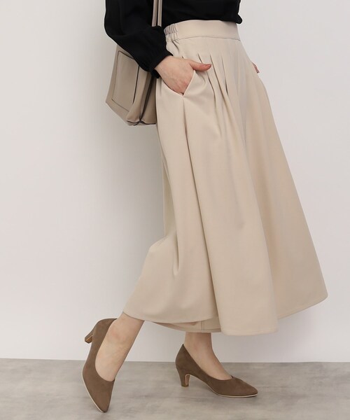 DRESKIP（ドレスキップ）の「◆【楽してきれい見えが叶うアイテム！】カルゼタックスカ－チョ（その他パンツ・レディース・ブラック/ライトブルー/ナチュラル/イエロー・02/03/04）」の22枚目の写真