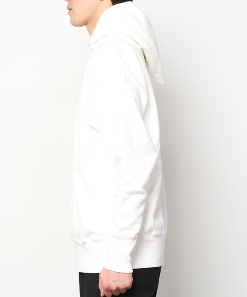 ATON（エイトン）の「ATON (エイトン) GARMENT DYE URAKE | HOODIE（パーカー・メンズ・ホワイト/ブラック・4/6/2）」の8枚目の写真