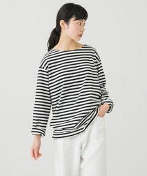 かぐれ | ボーダーロングカットソー(Tシャツ/カットソー)