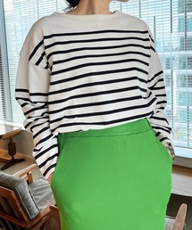 LOWRYS FARM | パネルボーダーロングスリーブ　178894(Tシャツ/カットソー)