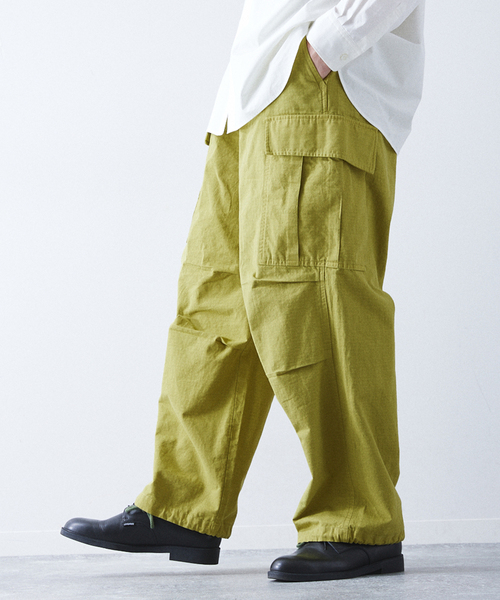 417 EDIFICE(フォーワンセブンエディフィス)の「リップストップM-51 カーゴパンツ(カーゴパンツ・メンズ・グリーン/ホワイト/ブラック/ブルー系その他・MEDIUM/LARGE)」の3枚目の写真