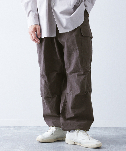 417 EDIFICE(フォーワンセブンエディフィス)の「リップストップM-51 カーゴパンツ(カーゴパンツ・メンズ・グリーン/ホワイト/ブラック/ブルー系その他・MEDIUM/LARGE)」の2枚目の写真