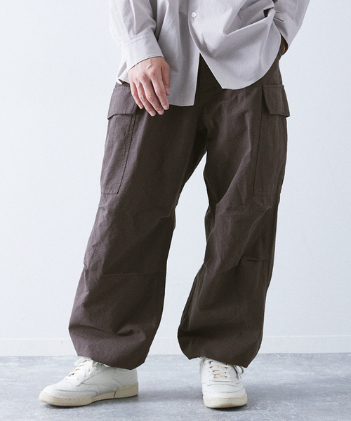 417 EDIFICE(フォーワンセブンエディフィス)の「リップストップM-51 カーゴパンツ(カーゴパンツ・メンズ・グリーン/ホワイト/ブラック/ブルー系その他・MEDIUM/LARGE)」の8枚目の写真