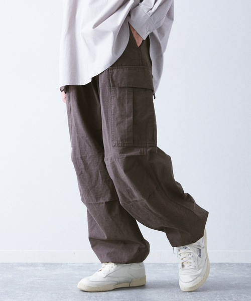 417 EDIFICE(フォーワンセブンエディフィス)の「リップストップM-51 カーゴパンツ(カーゴパンツ・メンズ・グリーン/ホワイト/ブラック/ブルー系その他・MEDIUM/LARGE)」の9枚目の写真