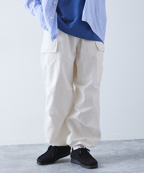 417 EDIFICE(フォーワンセブンエディフィス)の「リップストップM-51 カーゴパンツ(カーゴパンツ・メンズ・グリーン/ホワイト/ブラック/ブルー系その他・MEDIUM/LARGE)」の12枚目の写真