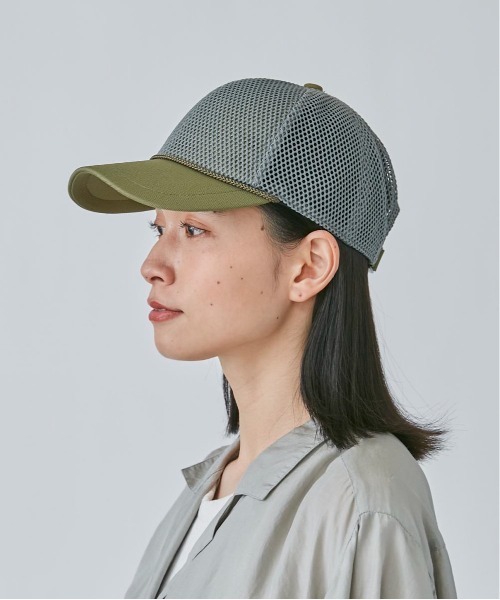OVERRIDE（オーバーライド）の「OVERRIDE  HEXAGON MESH CAP SG（キャップ・レディース・ブルー/オリーブ/ネイビー・57~59cm）」の5枚目の写真