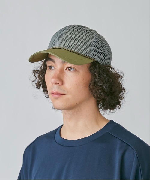 OVERRIDE（オーバーライド）の「OVERRIDE  HEXAGON MESH CAP SG（キャップ・レディース・ブルー/オリーブ/ネイビー・57~59cm）」の8枚目の写真