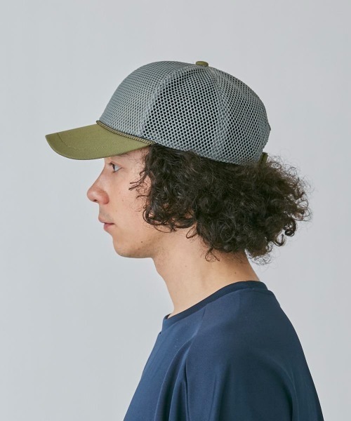 OVERRIDE（オーバーライド）の「OVERRIDE  HEXAGON MESH CAP SG（キャップ・レディース・ブルー/オリーブ/ネイビー・57~59cm）」の10枚目の写真