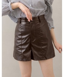 SpRay | エコレザーショーパン(その他パンツ)