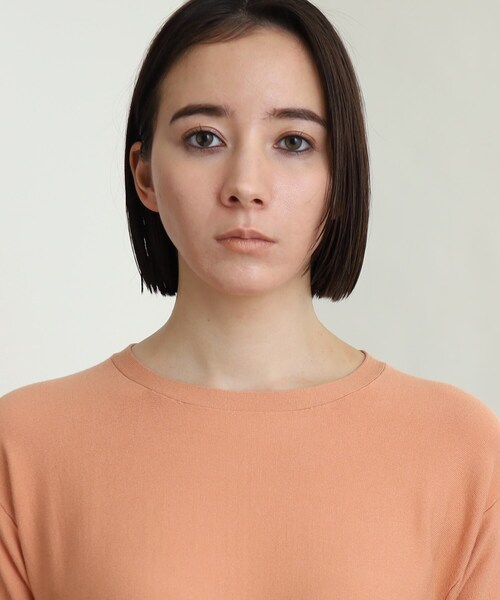 INDIVI（インディヴィ）の「◇【洗える】異素材ドッキングプルオーバー