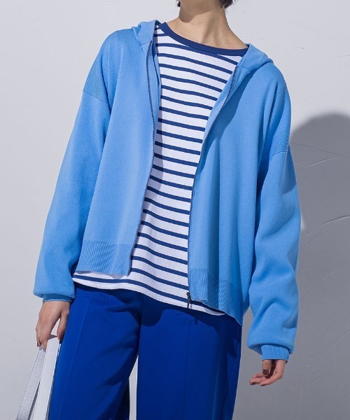 MAYSON GREY(メイソングレイ)の「【BIOGRACE】フーディジップニット(ニット/セーター・レディース・イエロー/ピンク/グリーン/ライトブルー・S/M)」の22枚目の写真