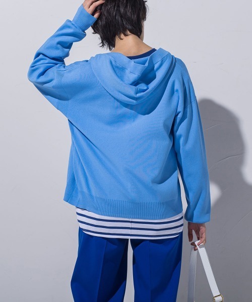 MAYSON GREY(メイソングレイ)の「【BIOGRACE】フーディジップニット(ニット/セーター・レディース・イエロー/ピンク/グリーン/ライトブルー・S/M)」の18枚目の写真