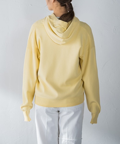 MAYSON GREY(メイソングレイ)の「【BIOGRACE】フーディジップニット(ニット/セーター・レディース・イエロー/ピンク/グリーン/ライトブルー・S/M)」の19枚目の写真