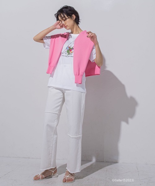 MAYSON GREY(メイソングレイ)の「【BIOGRACE】フーディジップニット(ニット/セーター・レディース・イエロー/ピンク/グリーン/ライトブルー・S/M)」の7枚目の写真