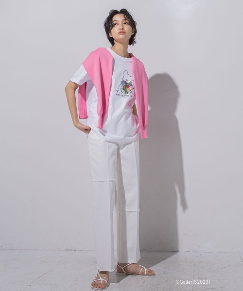 MAYSON GREY(メイソングレイ)の「【BIOGRACE】フーディジップニット(ニット/セーター・レディース・イエロー/ピンク/グリーン/ライトブルー・S/M)」の11枚目の写真