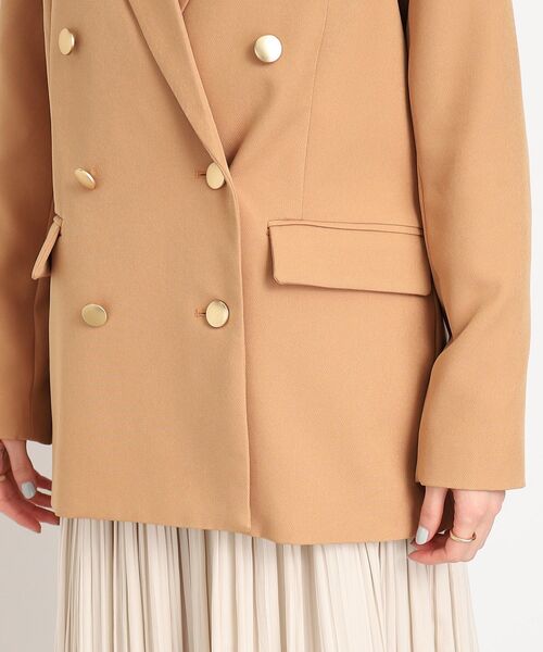 DRESKIP（ドレスキップ）の「◆【ON・OFF問わず羽織ればキマる】ゴールドボタン テーラード ジャケット（テーラードジャケット・レディース・ベージュ/ネイビー・02/03）」の20枚目の写真