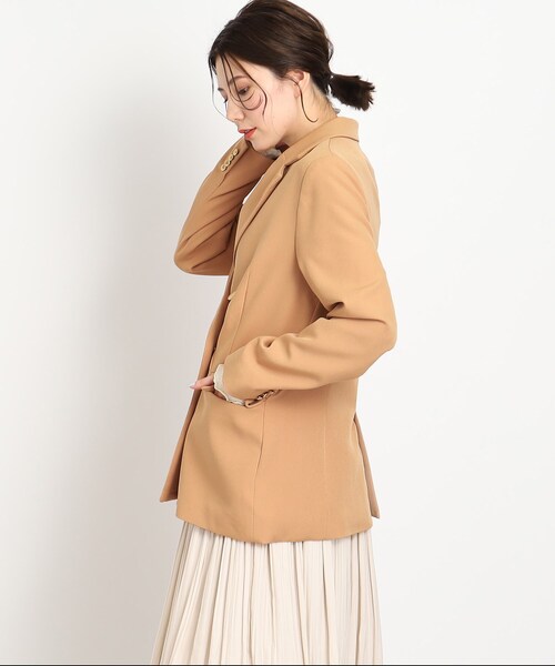 DRESKIP（ドレスキップ）の「◆【ON・OFF問わず羽織ればキマる】ゴールドボタン テーラード ジャケット（テーラードジャケット・レディース・ベージュ/ネイビー・02/03）」の11枚目の写真