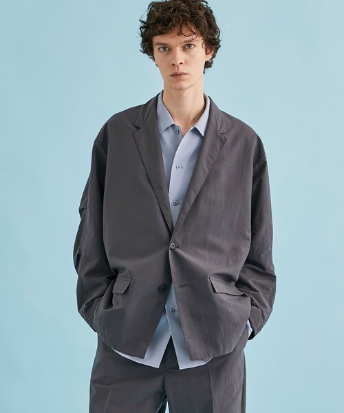 CITY TOKYO（シティトウキョウ）の「撥水バルキージャケット（テーラードジャケット・メンズ・ホワイト/ダークグレー・1/2）」の15枚目の写真