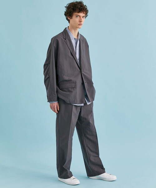 CITY TOKYO（シティトウキョウ）の「撥水バルキージャケット（テーラードジャケット・メンズ・ホワイト/ダークグレー・1/2）」の16枚目の写真