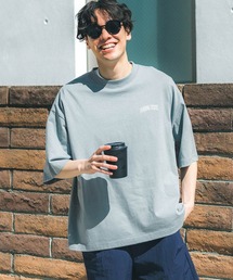 メンズバッグカレッジプリントTシャツ