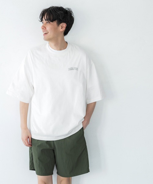 coca（coca）（コカ）の「メンズバッグカレッジプリントTシャツ（Tシャツ/カットソー・メンズ・ライトブルー/ホワイト・M/L/XL）」の4枚目の写真