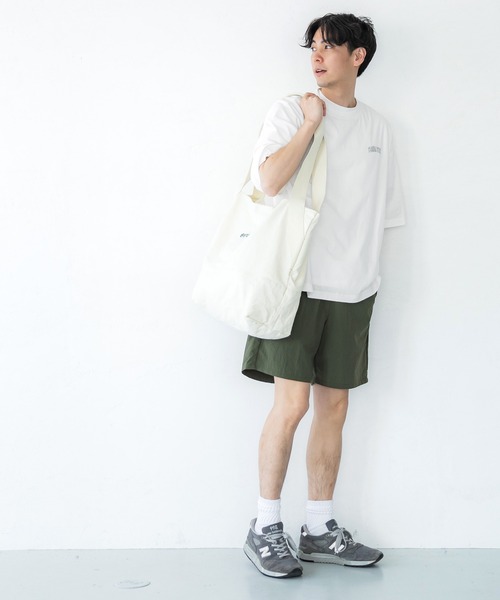coca（coca）（コカ）の「メンズバッグカレッジプリントTシャツ（Tシャツ/カットソー・メンズ・ライトブルー/ホワイト・M/L/XL）」の5枚目の写真