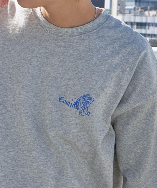 PBLIM(ページボーイリム)の「PAGEBOYLIM/バタフライフラワーT(Tシャツ/カットソー・レディース・ブラック/グレー/オフホワイト・MEDIUM/LARGE)」の6枚目の写真