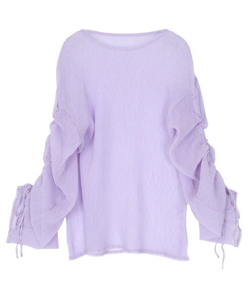 ｼｱｰﾌﾟﾘｰﾂ袖ﾄﾞﾛｽﾄﾌﾞﾗｳｽ