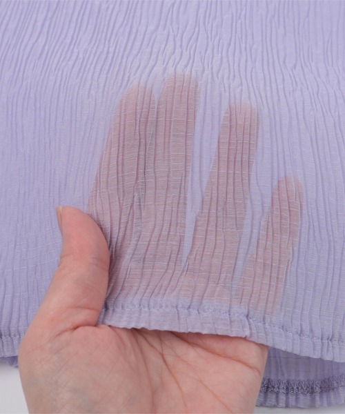 ｼｱｰﾌﾟﾘｰﾂ袖ﾄﾞﾛｽﾄﾌﾞﾗｳｽ