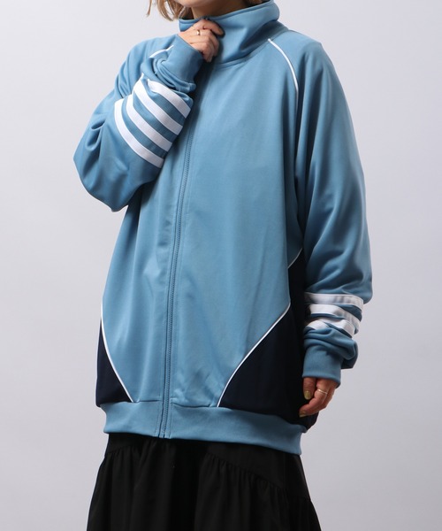 FUNALIVE（ファンアライブ）の「切り替えトラックジャケット（ブルゾン・メンズ・ブラック/ネイビー/サックスブルー・L/M）」の18枚目の写真