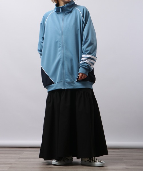 FUNALIVE（ファンアライブ）の「切り替えトラックジャケット（ブルゾン・メンズ・ブラック/ネイビー/サックスブルー・L/M）」の21枚目の写真