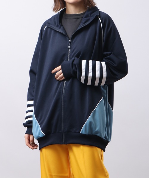 FUNALIVE（ファンアライブ）の「切り替えトラックジャケット（ブルゾン・メンズ・ブラック/ネイビー/サックスブルー・L/M）」の14枚目の写真