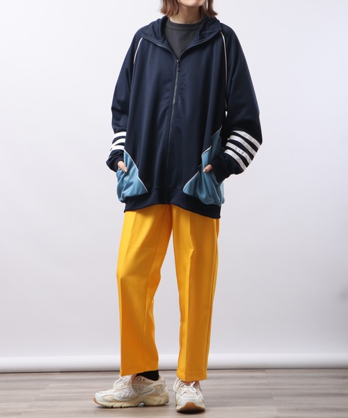 FUNALIVE（ファンアライブ）の「切り替えトラックジャケット（ブルゾン・メンズ・ブラック/ネイビー/サックスブルー・L/M）」の17枚目の写真