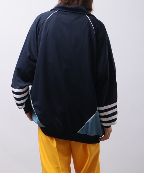 FUNALIVE（ファンアライブ）の「切り替えトラックジャケット（ブルゾン・メンズ・ブラック/ネイビー/サックスブルー・L/M）」の16枚目の写真