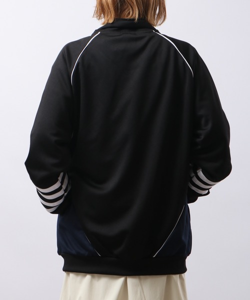 FUNALIVE（ファンアライブ）の「切り替えトラックジャケット（ブルゾン・メンズ・ブラック/ネイビー/サックスブルー・L/M）」の12枚目の写真