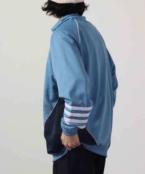 FUNALIVE（ファンアライブ）の「切り替えトラックジャケット（ブルゾン・メンズ・ブラック/ネイビー/サックスブルー・L/M）」の7枚目の写真