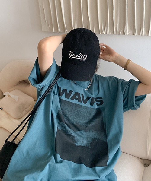 セール】ユニセックス オーバーサイズフォトプリントTシャツ