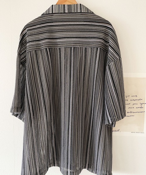 Java（ジャバ）の「《JaVa ジャバコラボ》大人の上級見え。レース開襟シャツ（シャツ/ブラウス・メンズ・ブラウン/ブラック/グリーン/グレー/レッド・X-LARGE/SMALL/MEDIUM/LARGE）」の18枚目の写真