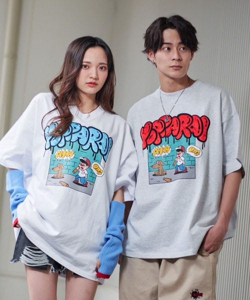 SPINNS（スピンズ）の「【ビッグシルエット】ミゲルくん 酔っ払い T